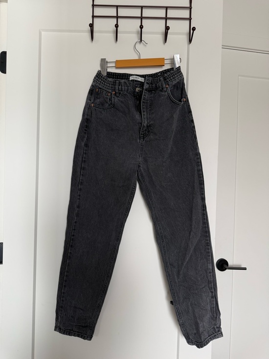 Pull&Bear Denim - Pull&Bear Black Washed Mom Jeans